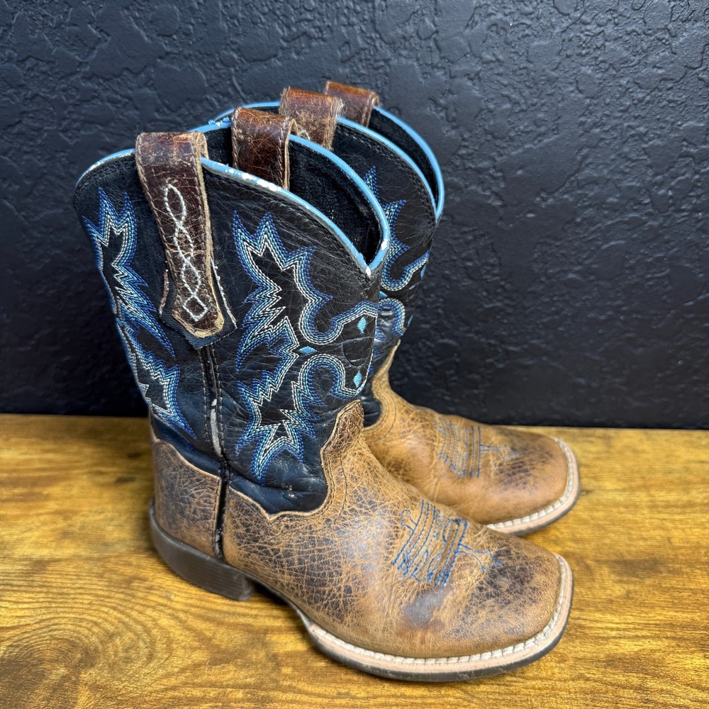 Ariat Heritage Roughstock 10012794 Brown Leather Western Boots‎ Toddler 10.5